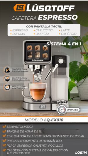 Cafetera Espresso  LUSQTOFF - Imagen 5