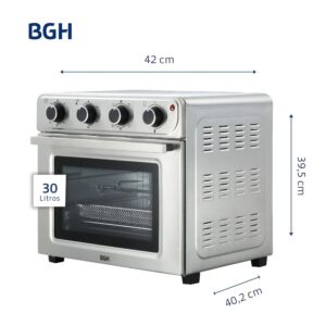 Horno Eléctrico BGH con Air Fryer 30 litros y spiedo - Imagen 1