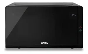 Microondas Atma 25l Full Screen - Con Grill Digital Negro - Imagen 1