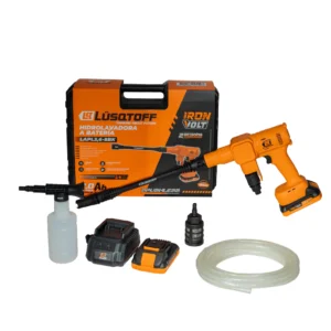 Hidrolavadora A Bateria 30bar + Kit Lusqtoff Lapl3,6-8bk